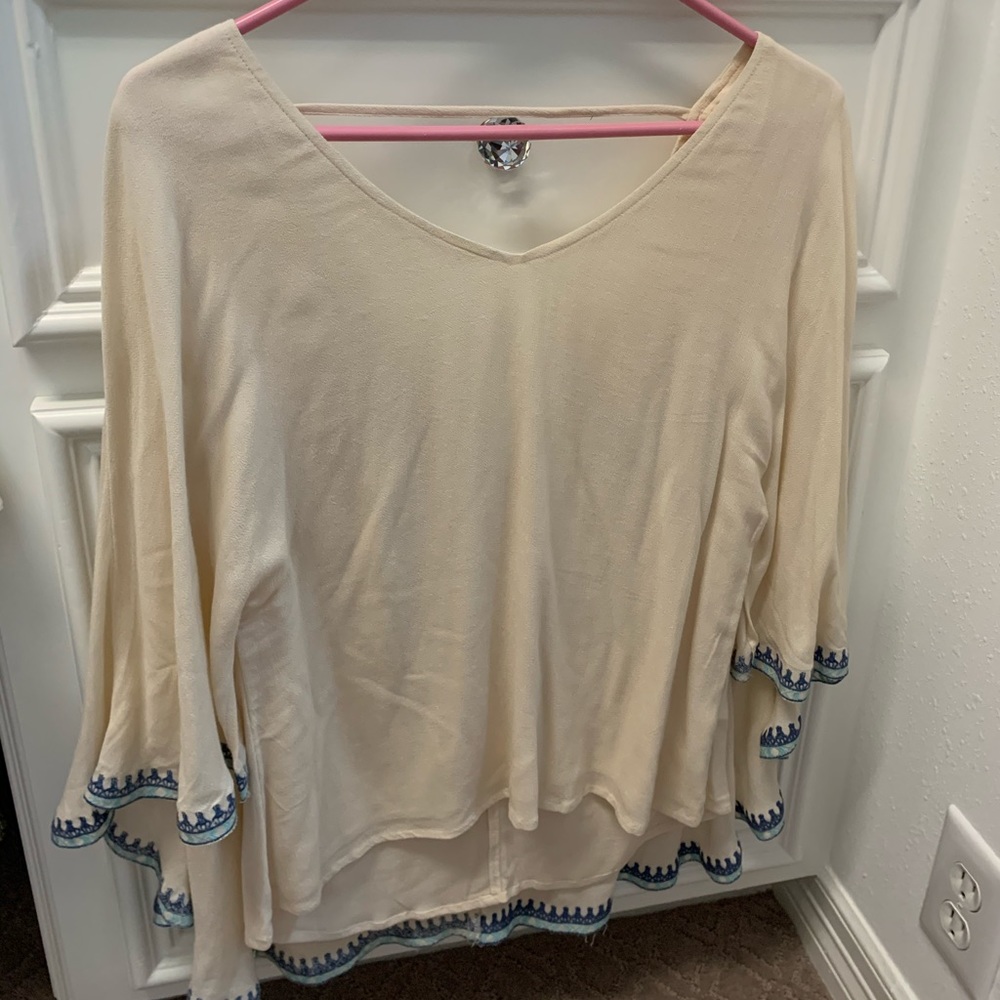 Flowy Cape Blouse